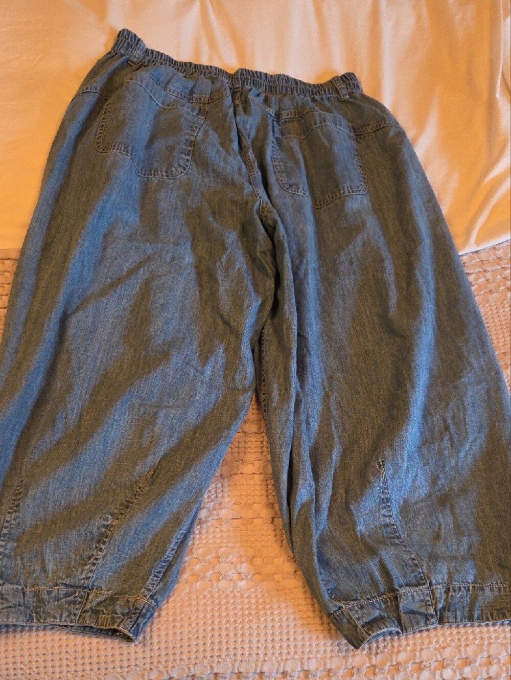 Free People Women's Over Sized Barrel Leg Jeans Large - Picture 2 of 6